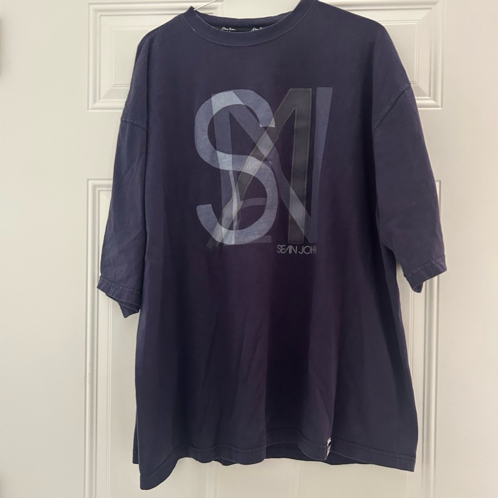 Sean John Navy Blue Men's Shirt